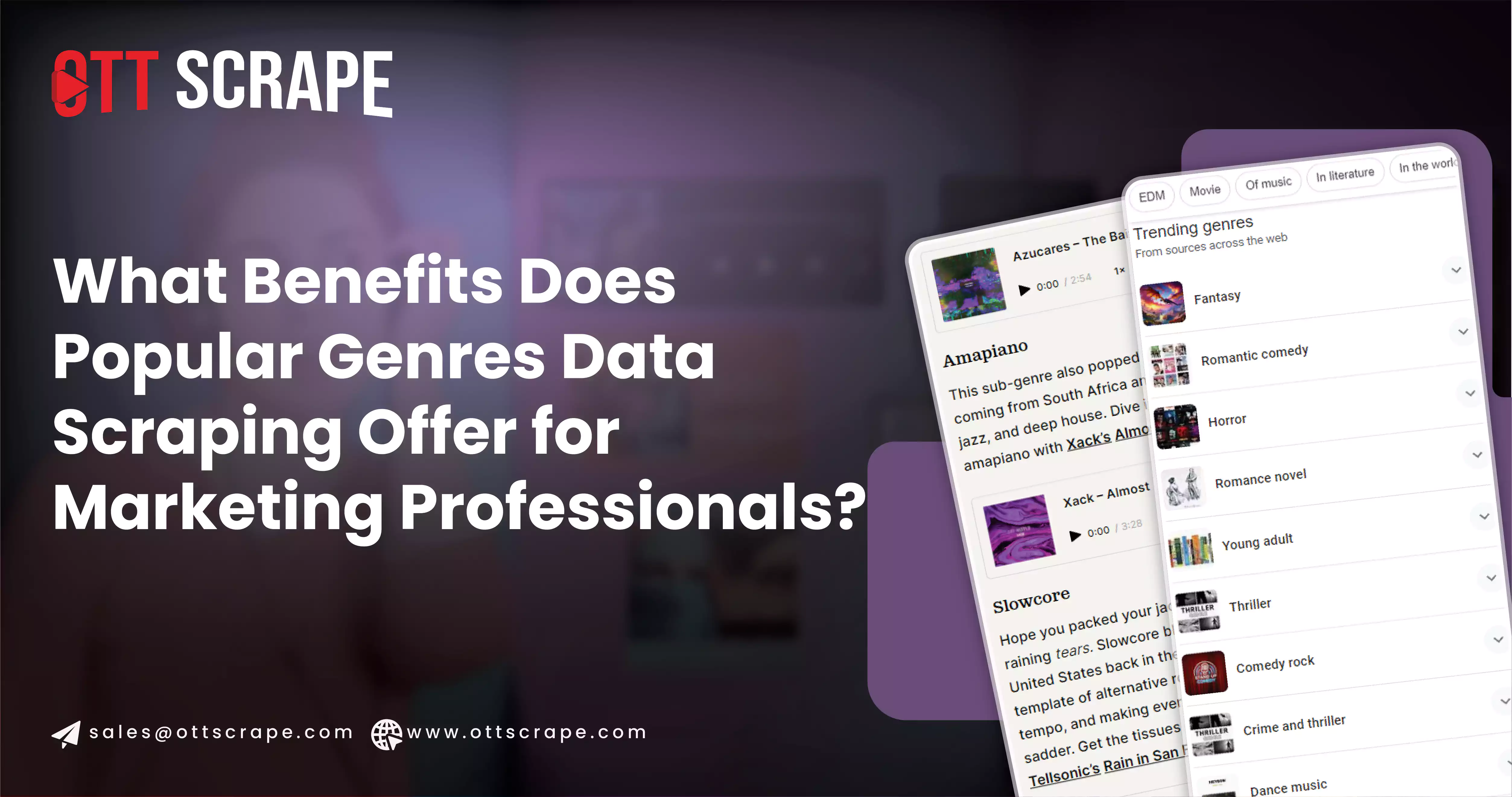 What Benefits Does Popular Genres Data Scraping Offer for Marketing Professionals